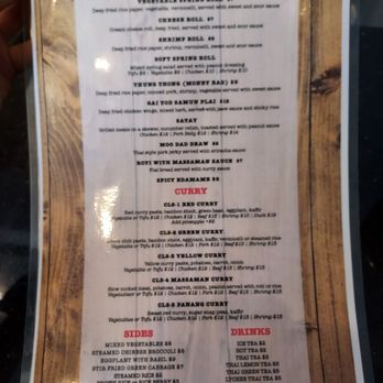 Urban Thai Kitchen - Menu as of July 2023 - Thai Near Me - Katy, Texas