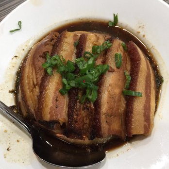 XLB Kitchen - Steamed Sichuan pork belly w/ dried mustard greens - Szechuan Near Me - Cupertino, California XLB Kitchen - Steamed Sichuan pork belly w/ dried mustard greens - Szechuan Near Me - Cupertino, California