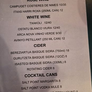 Bar Gernika - Menu Oct 2025 - Spanish Near Me - Boise, Idaho