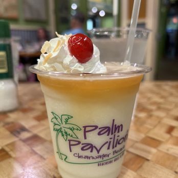 Crabby's Beachside Pavilion - Pina colada! - Seafood Near Me - Clearwater Beach, Florida