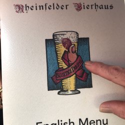 English menu