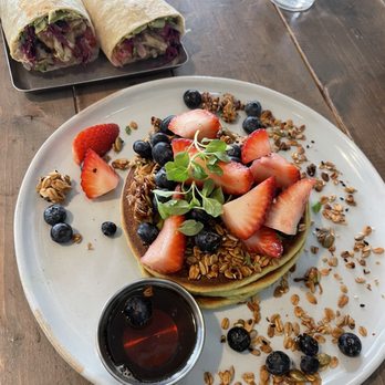 Blueys Kitchen - Sweet Squash Pancakes - Cafes Near Me - Santa Monica, California