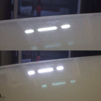 Gloss Angeles Detailing - That's the reflection of the lights in my garage in the hood of my car - Auto Detailing Near Me