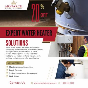 Monarch Plumbing & Rooter - Offers available on all water heater replacement or installations - Plumbing Near Me - Hayward, California Monarch Plumbing & Rooter - Offers available on all water heater replacement or installations - Plumbing Near Me - Hayward, California