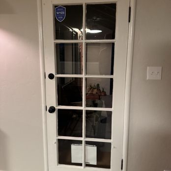Cal Coast Window & Door - Before: old 70's single pane door with locking problems and drafts - Windows Installation Near Me - Pleasanton, California