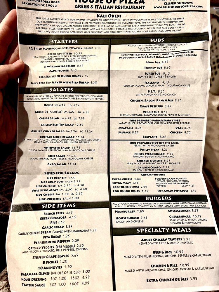 Bellis House of Pizza