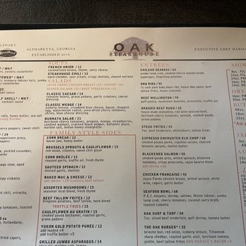Oak Steakhouse - New American Near Me - Alpharetta, Georgia Oak Steakhouse - New American Near Me - Alpharetta, Georgia