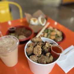Jojo's Kitchen: Taiwan Eats - Large Popcorn Chicken & passion fruit milk tea 2.20.25