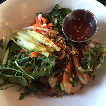 Vui's Kitchen - Rice bowl ($8.95) with five spice shrimp (+$2) - Vegan Near Me - Nashville, Tennessee