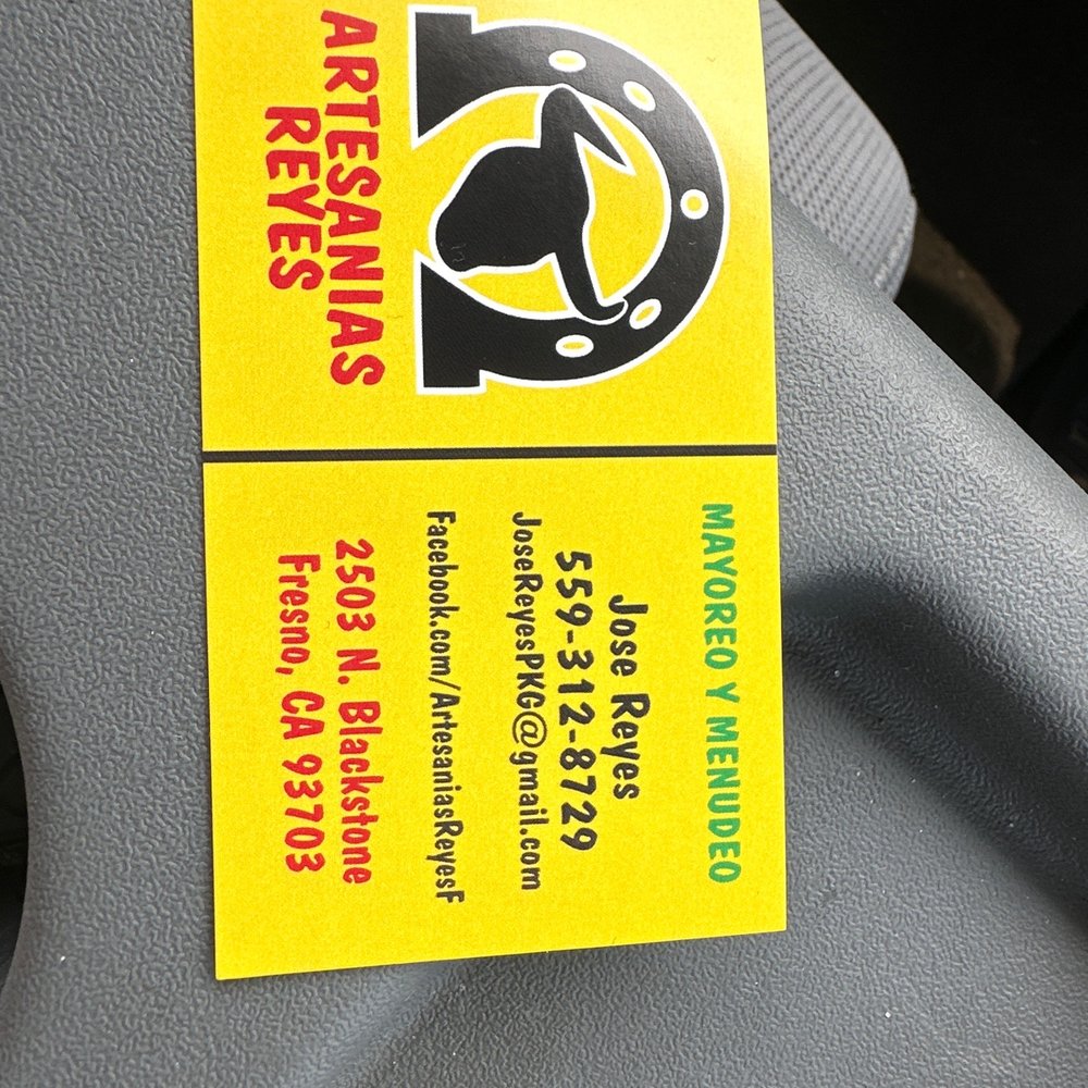 Artensanias Reyes - Business card - Home Decor Near Me - Fresno, California