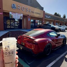 Exterior outside entrance of Rose Tea Lounge - Tiramisu Milk Tea - San Jose, California Exterior outside entrance of Rose Tea Lounge - Tiramisu Milk Tea - San Jose, California