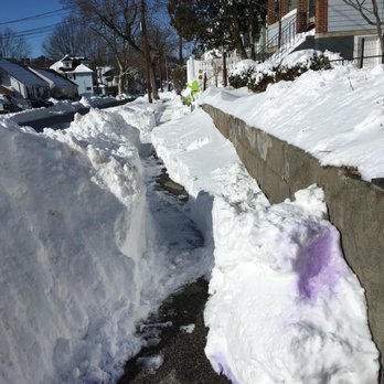 Diaz Services - Side walk barely shoveled. - Snow Removal Near Me