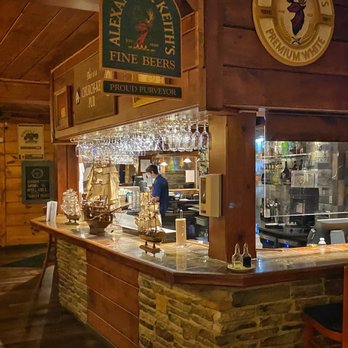 The Boathouse - The Boathouse - the restaurant bar with large model ships on display - Seafood Near Me - Belleville, Ontario The Boathouse - The Boathouse - the restaurant bar with large model ships on display - Seafood Near Me - Belleville, Ontario