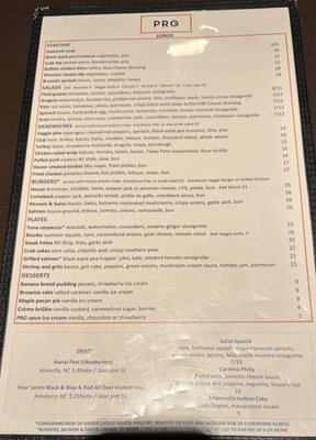Menu photo 1 Page Road Grill Durham, NC