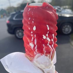 Dari-Ripple - Large cherry dipped cone