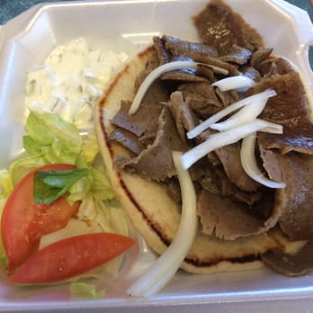 Adel's Gyros - My Gyro (almost couldn't fit it all in the picture) - Greek Near Me - Carmel, Indiana Adel's Gyros - My Gyro (almost couldn't fit it all in the picture) - Greek Near Me - Carmel, Indiana