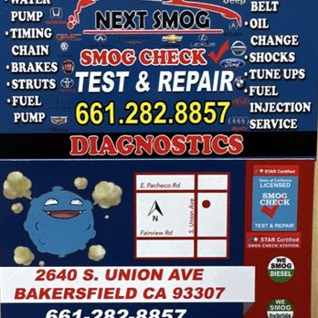 Next Smog - Diagnostic & repairs offered - Smog Check Stations Near Me - Bakersfield, California Next Smog - Diagnostic & repairs offered - Smog Check Stations Near Me - Bakersfield, California
