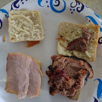 Dickey's Barbecue Pit - Turkey and brisket sliders received in order. - American Near Me - Kapolei, Hawaii