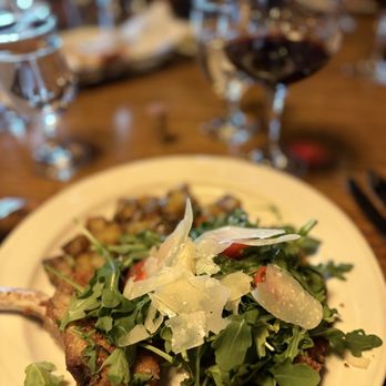Perbacco Cucina Italiana - Pork chop Milanese. - Italian Near Me - Durango, Colorado Perbacco Cucina Italiana - Pork chop Milanese. - Italian Near Me - Durango, Colorado
