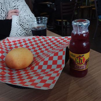 Cali Colombian Restaurant - Pan de bono mora hit juice - Colombian Near Me - Charlotte, North Carolina
