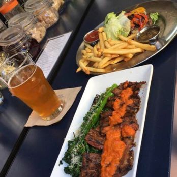 Eureka! - Skirt steak and Bison Burger lettuce wrapped - Bars Near Me - Cerritos, California Eureka! - Skirt steak and Bison Burger lettuce wrapped - Bars Near Me - Cerritos, California