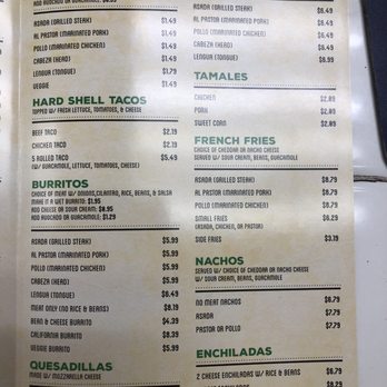 Maria's Ricos Tacos - Menu/prices as of June 2022 (page 2/3) - Breakfast & Brunch Near Me - Inglewood, California