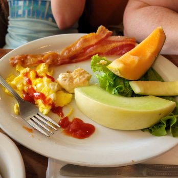Shakers - Kids meal - eggs, bacon with fruit (instead of potatoes/hash browns) - Diners Near Me - South Pasadena, California Shakers - Kids meal - eggs, bacon with fruit (instead of potatoes/hash browns) - Diners Near Me - South Pasadena, California