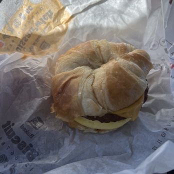 Burger King - a croissant sandwich on a wrapper - Burgers Near Me - Albuquerque, New Mexico