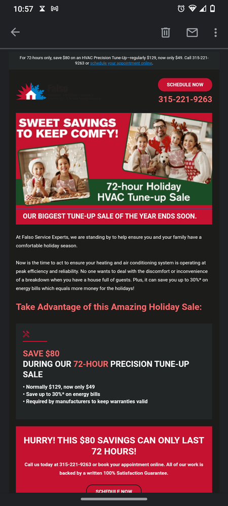 Slide of Falso Service Experts