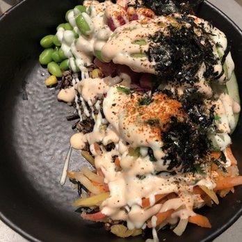 Five5eeds - This is how they served the ahi poke bowl. Strange. - Coffee & Tea Near Me - Park City, Utah