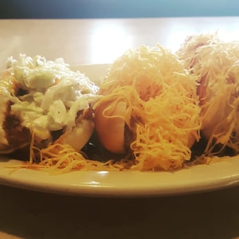 Blue Ash Chili - Slaw dog and two cheese coneys! So delicious! - Burgers Near Me - Blue Ash, Ohio