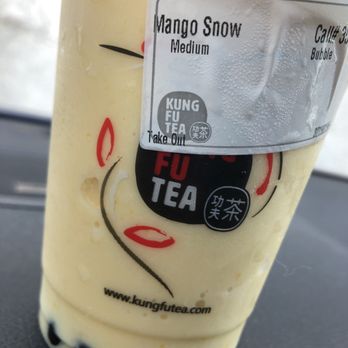 Kung Fu Tea - Mango snow with bubbles - Bubble Tea Near Me - Abington, Pennsylvania