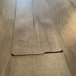 Loose plank.  Tripping hazard.