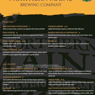 Menu photo 4 Northern Maine Brewing Caribou, ME Menu photo 4 Northern Maine Brewing Caribou, ME
