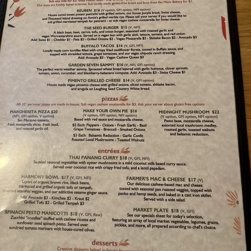 Laughing Seed Cafe - Menu - Vegetarian Near Me - Asheville, North Carolina