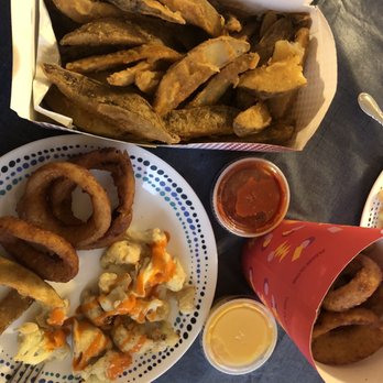 Wing It - Tater logs and onion rings February 2021 - Chicken Wings Near Me - Villas, New Jersey