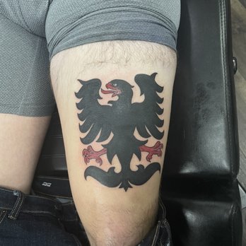 Embassy Tattoo - Right thigh coat of arms of Germany tattoo - Piercing Near Me - Washington, DC, District of Columbia Embassy Tattoo - Right thigh coat of arms of Germany tattoo - Piercing Near Me - Washington, DC, District of Columbia