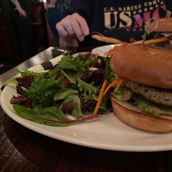 Left Bank Burger Bar - Sue she and side salad - Burgers Near Me - Jersey City, New Jersey
