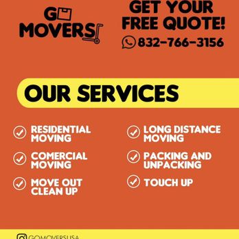 Go Movers - Our services - Movers Near Me - Katy, Texas