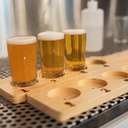 Alidade Brewing - Beer Flights in action!
