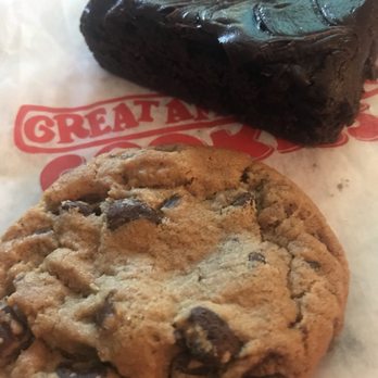 Great American Cookies - a chocolate cookie and a brownie - Bakeries Near Me - Houston, Texas