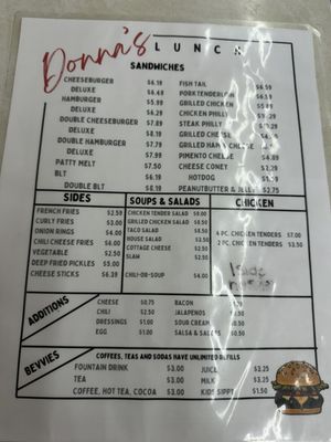 Menu photo 2 Donna's Place Brooksville, KY Menu photo 2 Donna's Place Brooksville, KY