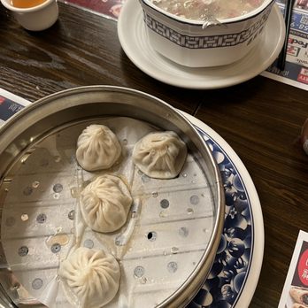 Mama Lu’s Dumpling House - West Lake Beef Soup and Pork XLB (half eaten) - Chinese Near Me - Pasadena, California Mama Lu’s Dumpling House - West Lake Beef Soup and Pork XLB (half eaten) - Chinese Near Me - Pasadena, California