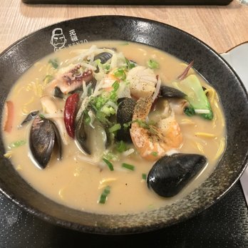 Kenzo - a bowl of soup with seafood and vegetables - Ramen Near Me - Hamilton, Ontario Kenzo - a bowl of soup with seafood and vegetables - Ramen Near Me - Hamilton, Ontario