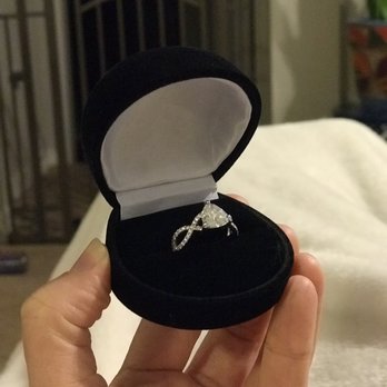 Baraka Gems - Custom Moissanite engagement ring with diamond infinity band - Jewelry Near Me - Seattle, Washington