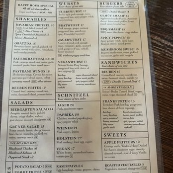 Gemüt Biergarten - Food Menu. - Beer Gardens Near Me - Columbus, Ohio