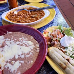 Cesar's Old Mexico - Pick 3 tamale, enchilada, tan Quito, charro beans