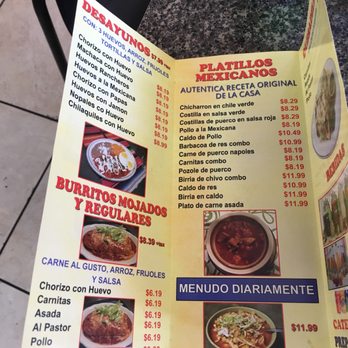 Restaurant El Dorado - Menu - Mexican Near Me - Carson, California