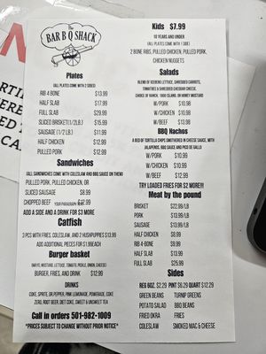 Menu photo 1 Bar-B-Que Shack Jacksonville, AR Menu photo 1 Bar-B-Que Shack Jacksonville, AR