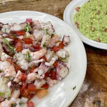 La Cueva del Pescador - ceviche mixto - Seafood Near Me - Akumal, ROO La Cueva del Pescador - ceviche mixto - Seafood Near Me - Akumal, ROO